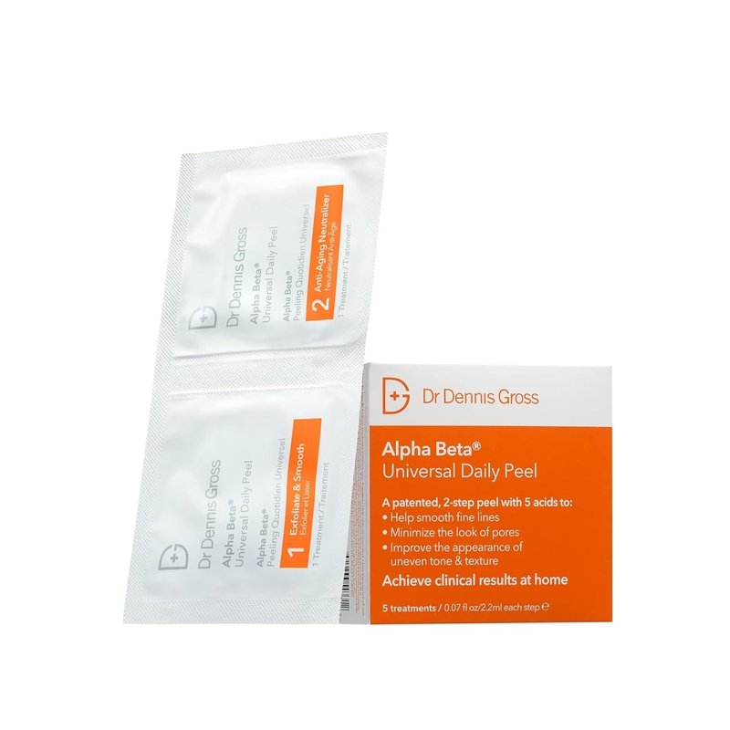 Dr. Dennis Gross Alpha Beta Daily Peel - Universal Treatment for Uneven Skin Tone & Fine Lines | 5 Treatments
