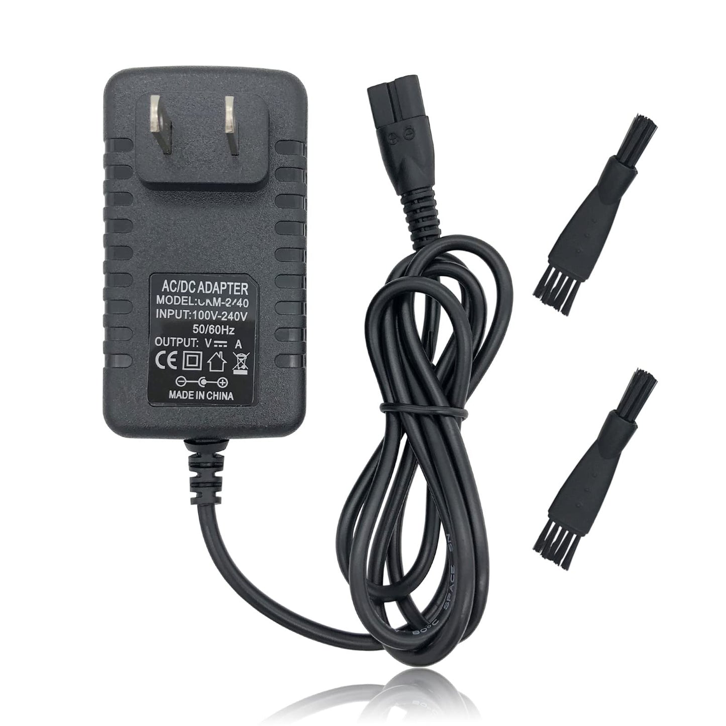 Charger Replacement for Babyliss PRO LoPROFX/Barberology GOLDFX/SILVERFX/FX673/FX870/FX787 Power Cord, with 2 Clean Brush