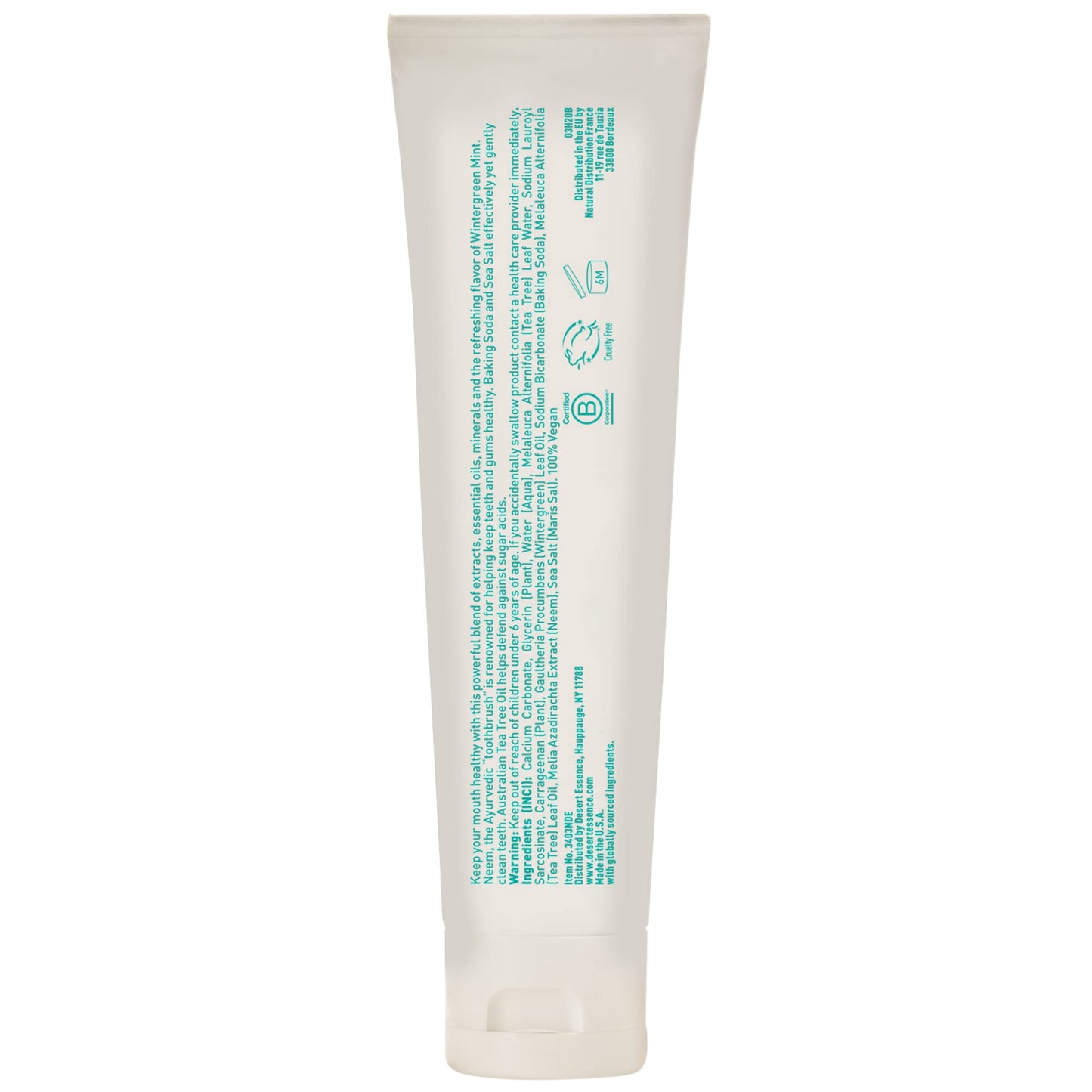 Tea Tree Oil & Neem Wintergreen Toothpaste (6pk)