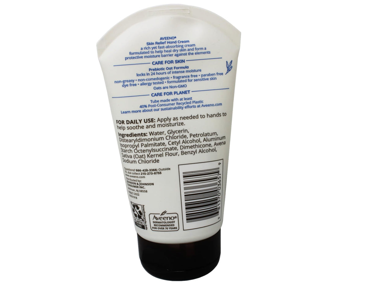 AVEENO Active Naturals Intense Relief Hand Cream 3.50 oz (Pack of 3)