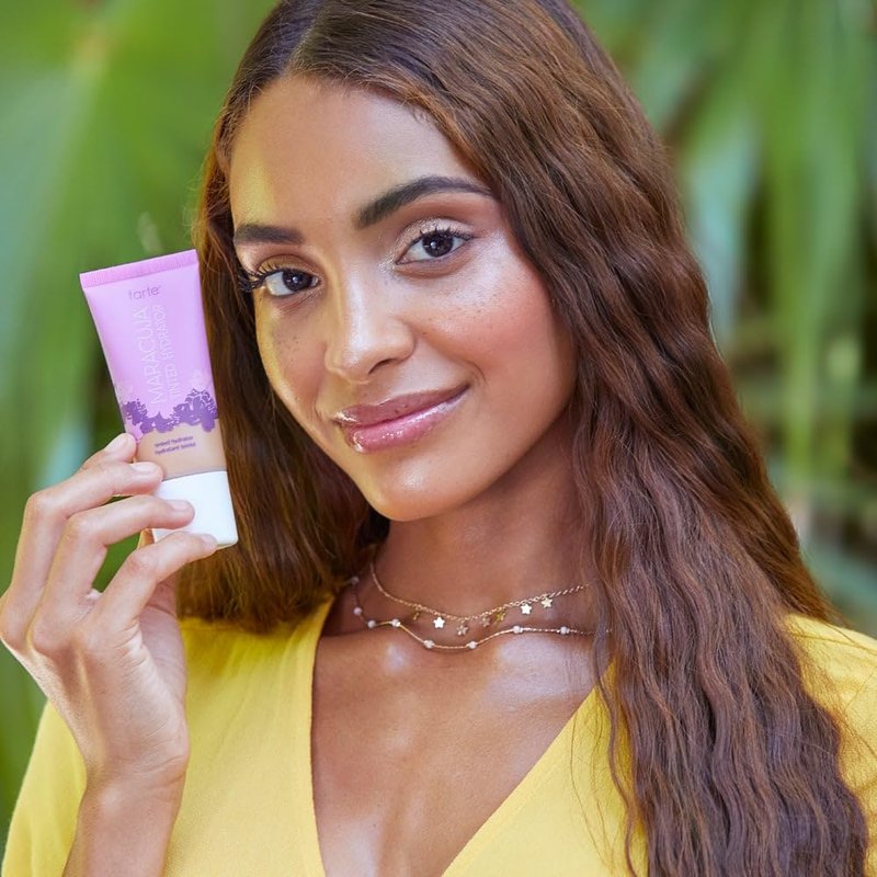 Tarte Maracuja Tinted Moisturizer - Lightweight Sheer Foundation with Hyaluronic Acid & Aloe for Hydrated Skin | Vegan, Cruelty-Free