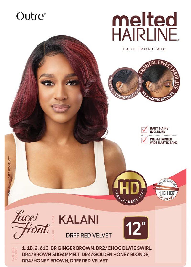 Outre Synthetic Melted Hairline HD Lace Front Wig - KALANI (DRFF RED VELVET)