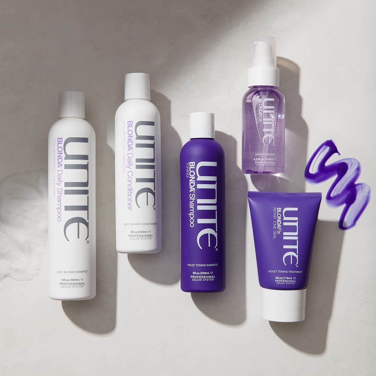 UNITE Hair BLONDA Purple Shampoo, 8 fl oz