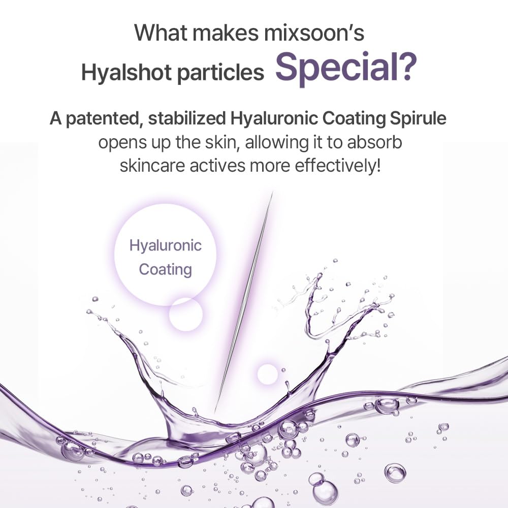 mixsoon Peptide Cica Hyalshot 150 - Firming, Soothing and Moisture-Boosting Ampoule Serum, Lightweight Formula for Radiant, Balanced Skin 50ml / 1.69 fl.oz. Korean Glass Skin Care