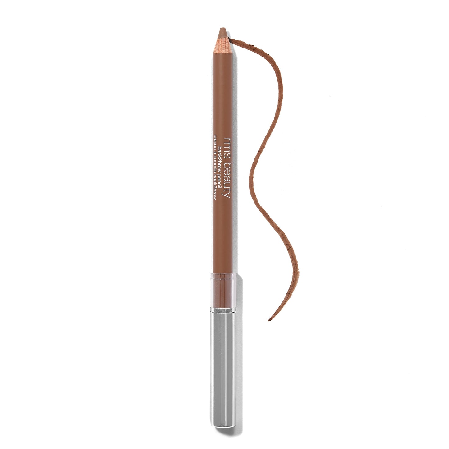 rms beauty Back2Brow Pencil Waterproof Smudge-Resistant Buildable Brow Color with Fine Tip for Natural Hair-Like Strokes Nourishing 0.3g