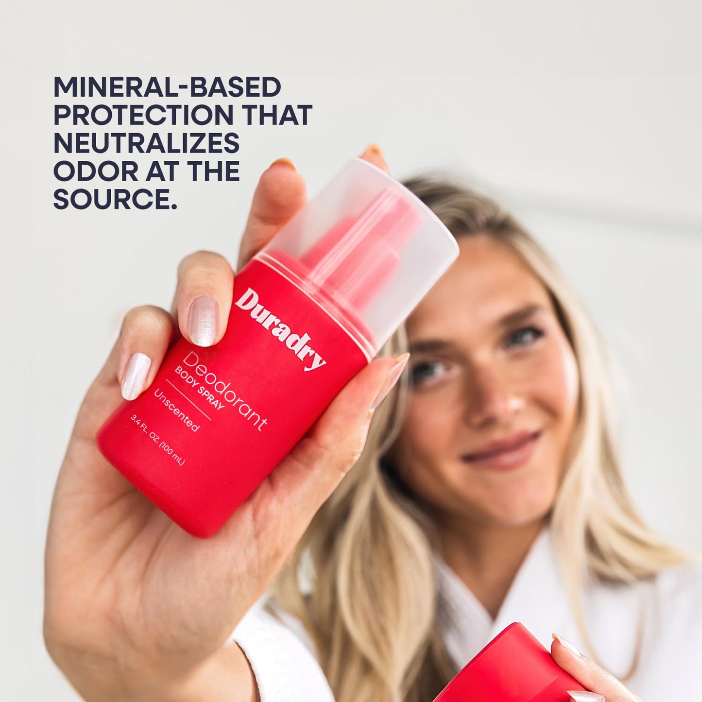Aluminum-Free Whole Body Deodorant Spray for Men and Women - Unscented Deodorant for Whole Body, Natural Odor Neutralizer, Clear and Residue Free, Non-Staining - 3.4 Fl Oz each - Pack of 3