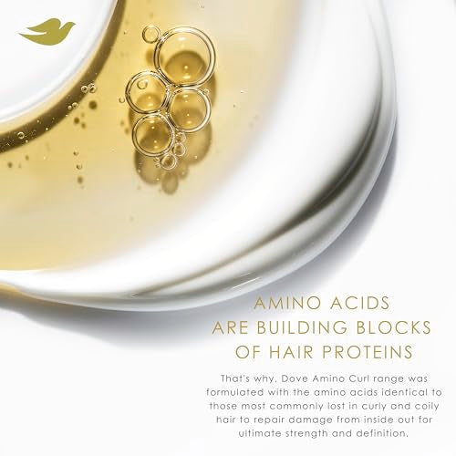 Dove Shampoo, Conditioner, & Mask Amino Curl Regimen Pack 4 Pk for Curly, Coily Hair with Bio-Protein Care Technology + Amino & Jojoba Oil