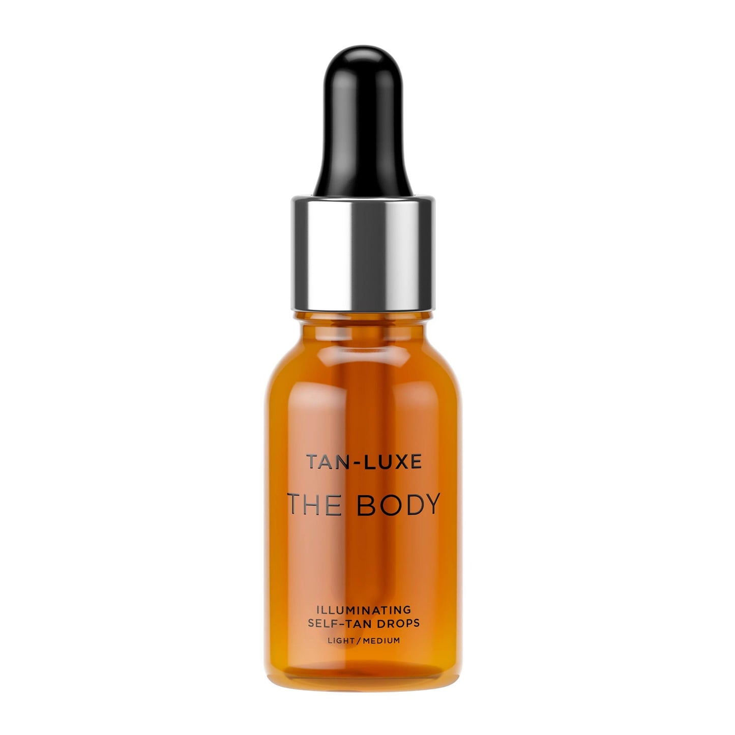 Tan-Luxe The Body: Illuminating Self Tan Drops – Light to Medium Body Tanner, Customizable Self Tanner, 0.5 fl. oz