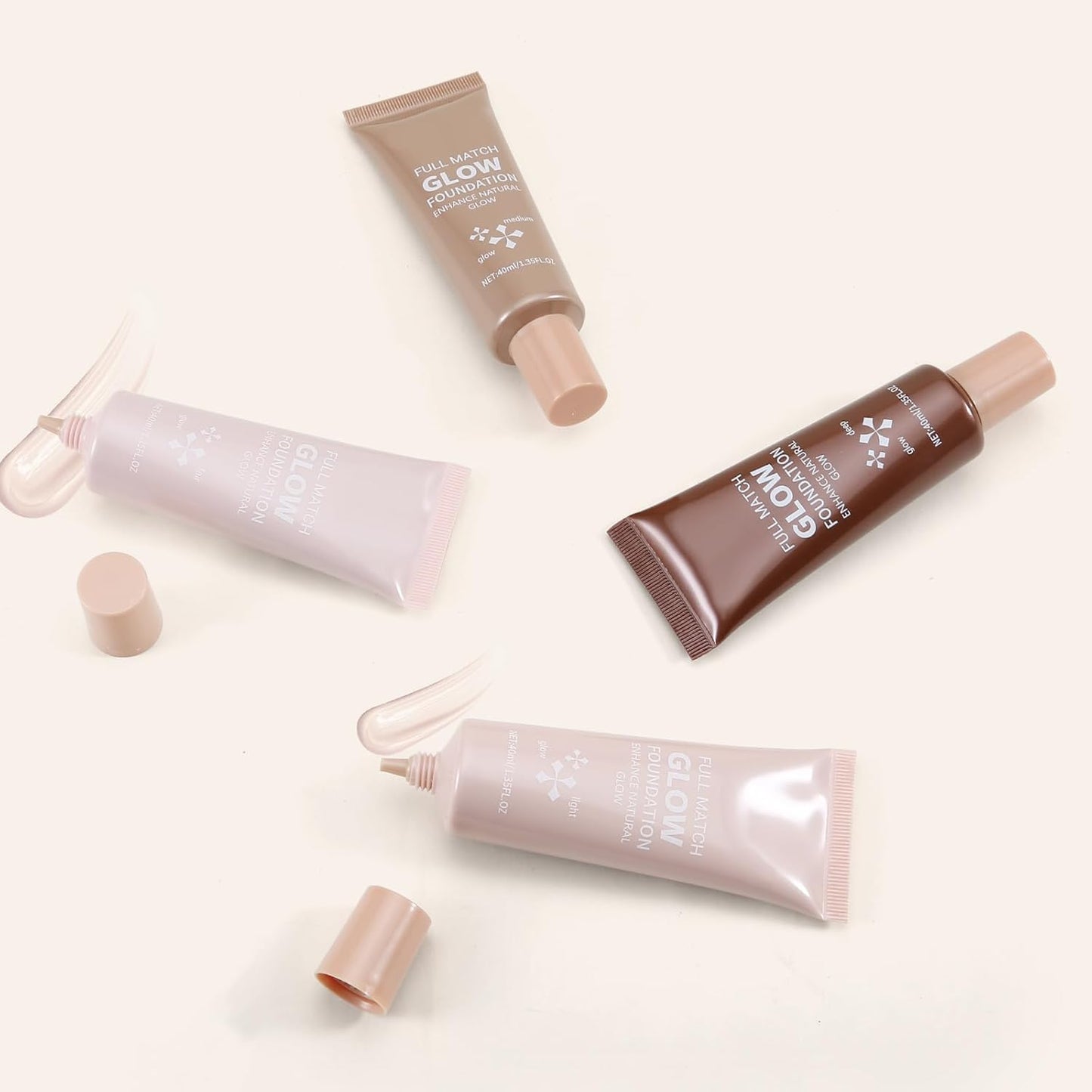 Liquid Foundation Makeup - Waterproof Dewy Formula with Shimmer | Illuminating Highlighter for Natural Glow