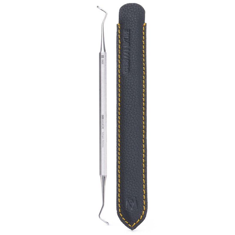 GERMANIKURE Double Excavator for Ingrown Toenails in Leather Case, Made in Solingen Germany, Pedicure
