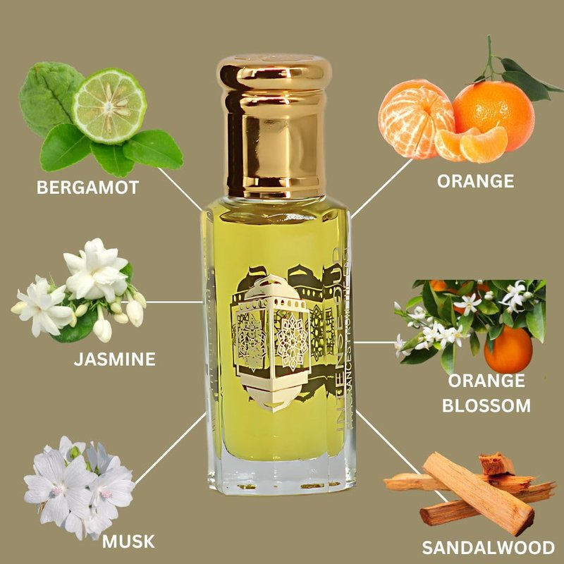 INTENSE OUD Bloom Long Lasting Arabian Perfume Oils for Women 12ML (0.40 OZ) Fragrance Oil with Floral, Musk & Sandalwood Notes - Premium Concentrated Perfume Oil & Valentines Day Gift With Black Box