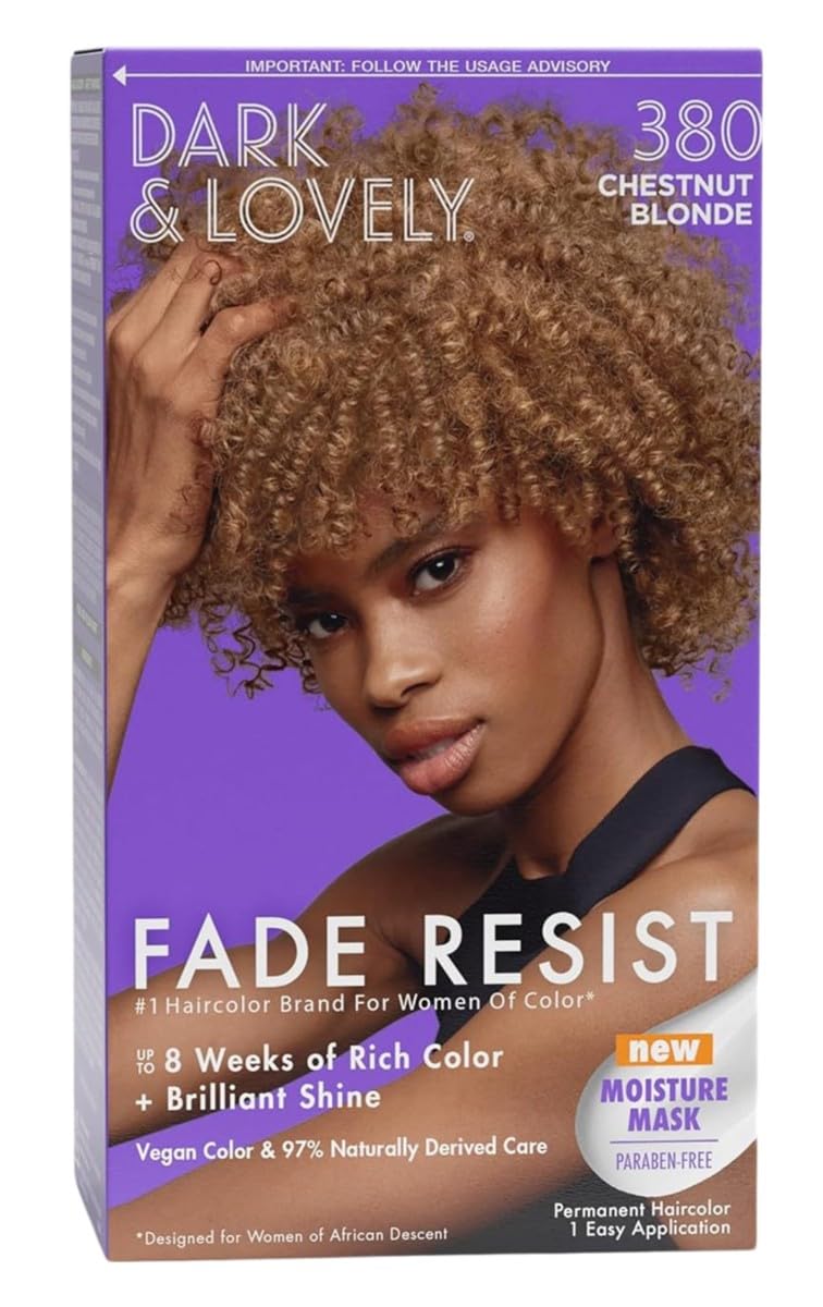Dark & Lovely Color #380 Chestnut Blonde | Pack of 2 Hair Dye for Vibrant Color