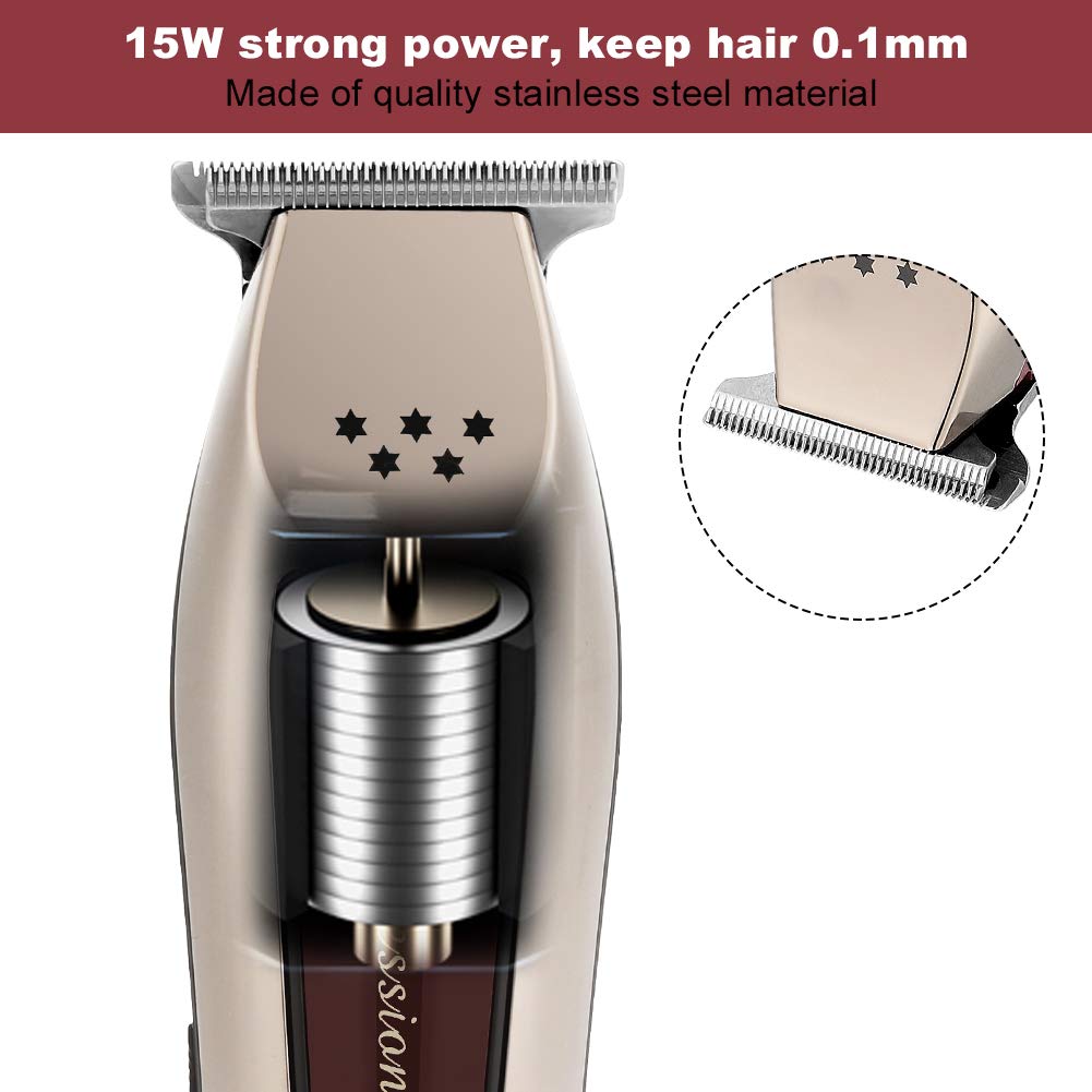 Professional Electric Hair Clipper Rechargeable Adjustable Hair Cutting Machine(US Plug 100-240V)