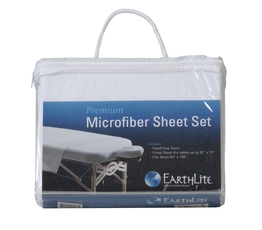 EarthLite Microfiber Sheet Set, White, Full