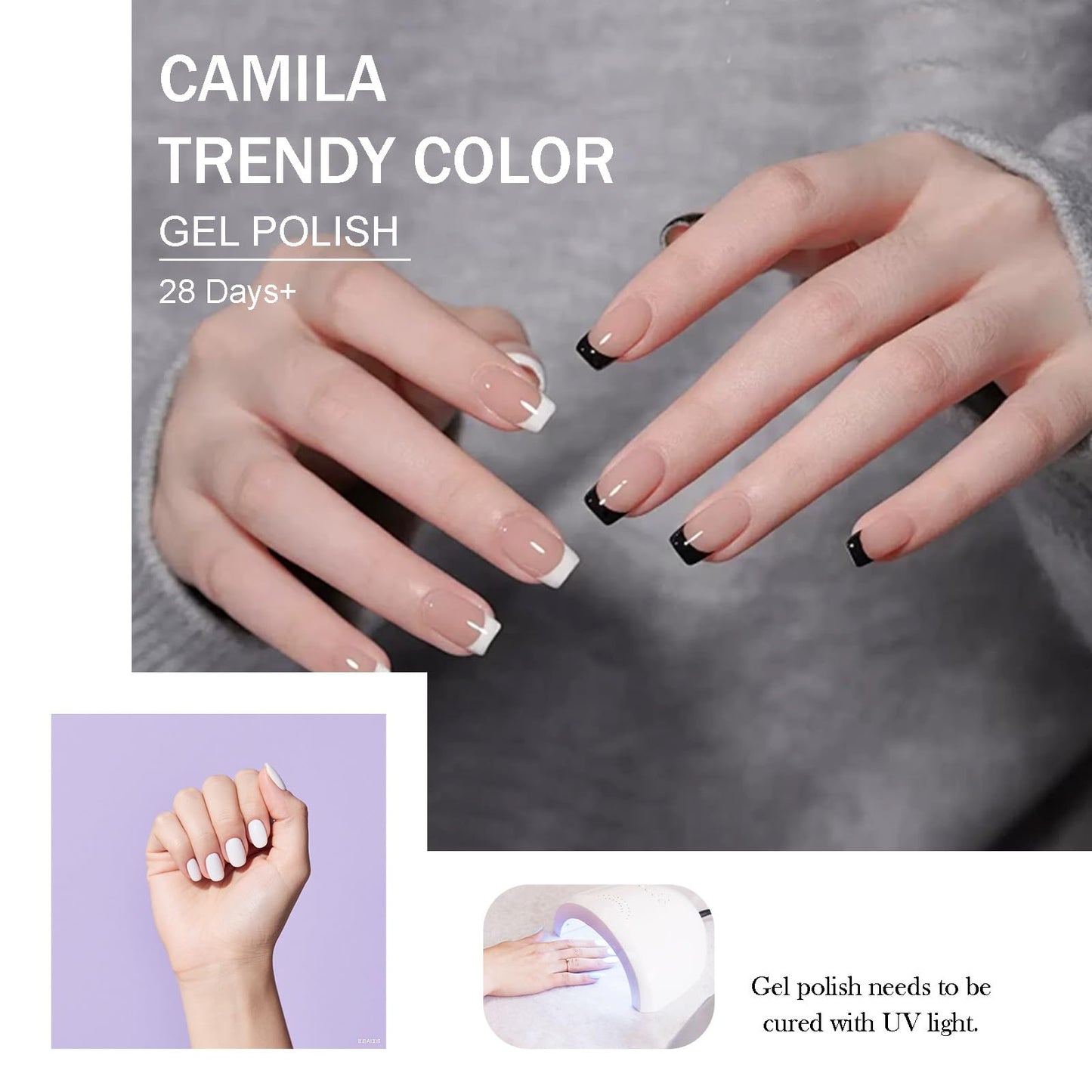 CAMILA ¿ 6pcs 15ml Gel Polish Set Nude Pink Brown Gel Nail Polish Kit Soak Off Fall Gel Polish Manicure Salon For Women L Set
