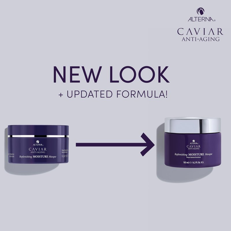 Alterna Haircare CAVIAR Anti-Aging Replenishing Moisture Hair Masque 6.2 oz | Replenishes Dry, Coarse, Damaged Hair | Controls Frizz and Smoothes Hair | Sulfate Free