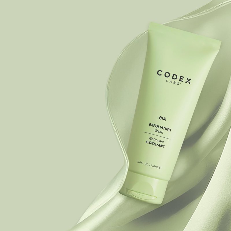 Codex Labs Bia Exfoliating Face Wash 2.0 - Gentle Facial Cleanser for Women, Dry & Sensitive Skin - Vegan Face Cleanser with Jojoba & Milk Thistle, All Skin Types, Cruelty-Free Skincare (3.4oz)