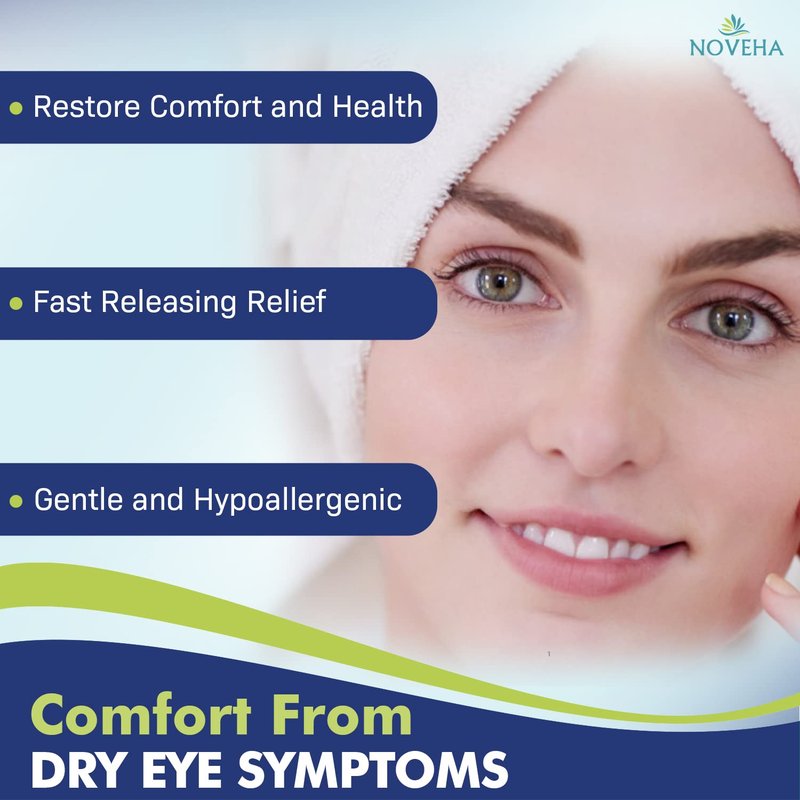 NOVEHA 60PCs Daily Hygienic Eyelid & Lash Wipes | For Blepharitis & Itchy Eyes, Demodex | Individually Wrapped Refreshening Eyelid Wipes, Natural Makeup Remover & Calming Moisturizer
