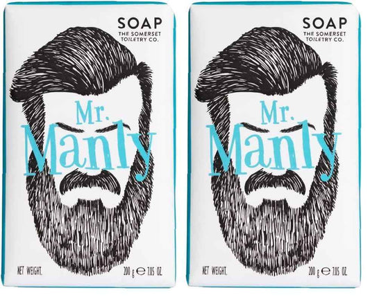 Mr Perfect and Friends by Somerset Mr rugged soap by somerset, 7.05 Fl Oz (52048), mr. manly (51973) (Pack of 2)