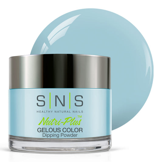 SNS Nail Dip Powder, Gelous Color Dipping Powder - Cashmere Cardigan (Baby Blue/Pastel, Cream) - Long-Lasting Acrylic Nail Color & Polish Lasts 14 Days - Low-Odor & No UV Lamp Required - 1.5 Oz