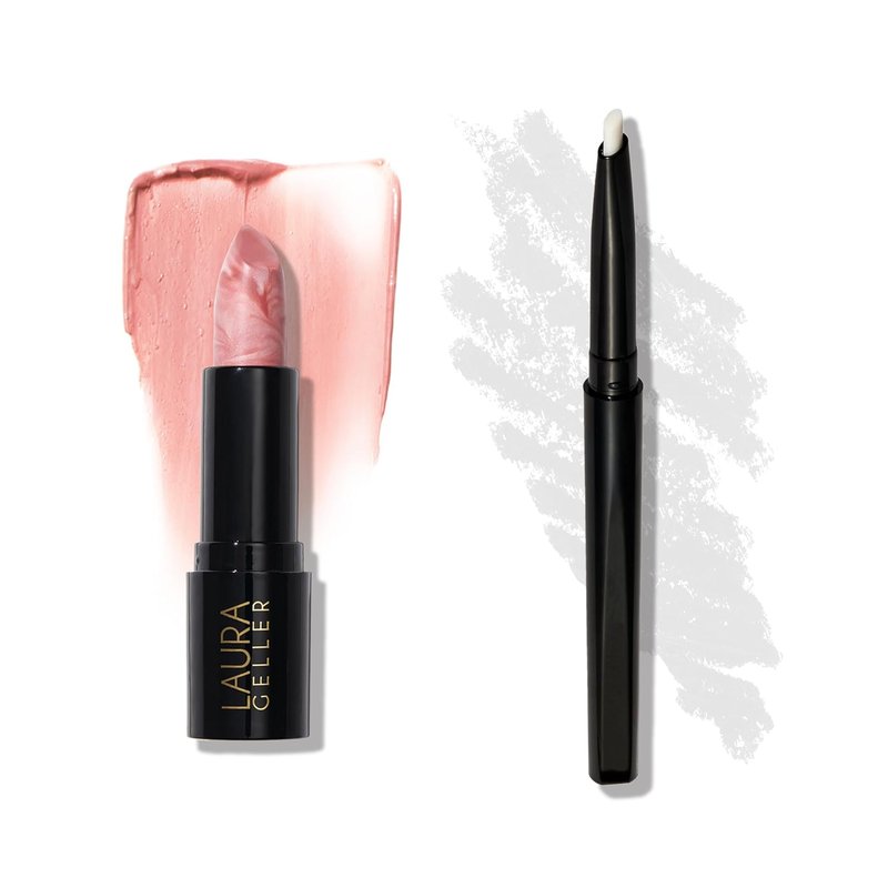 Italian Marble Sheer Lipstick - Berry Vanilla + Invisible Color Locking Lip Liner - Clear