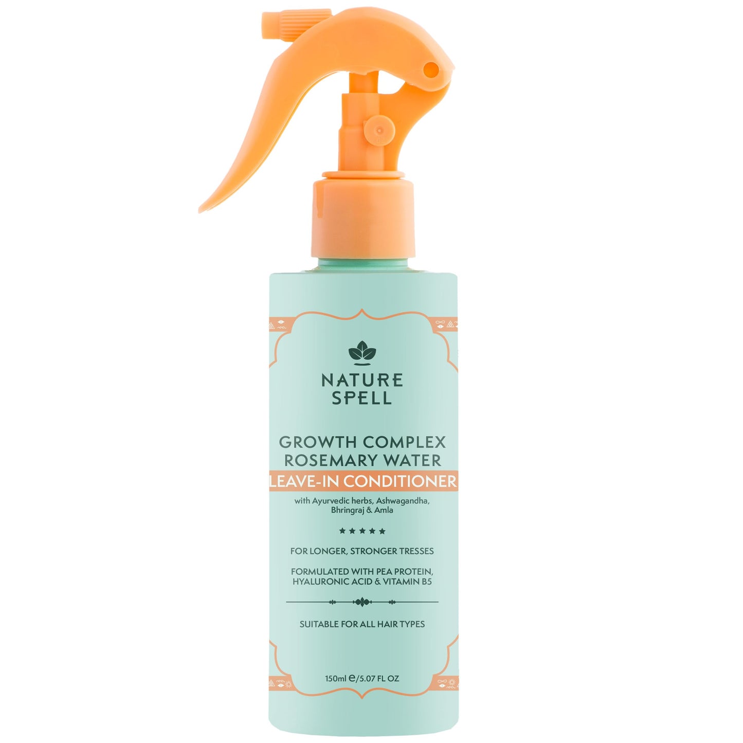 Nature Spell Rosemary Water Leave-In Conditioner, For All Hair, 5.07 Fl Oz