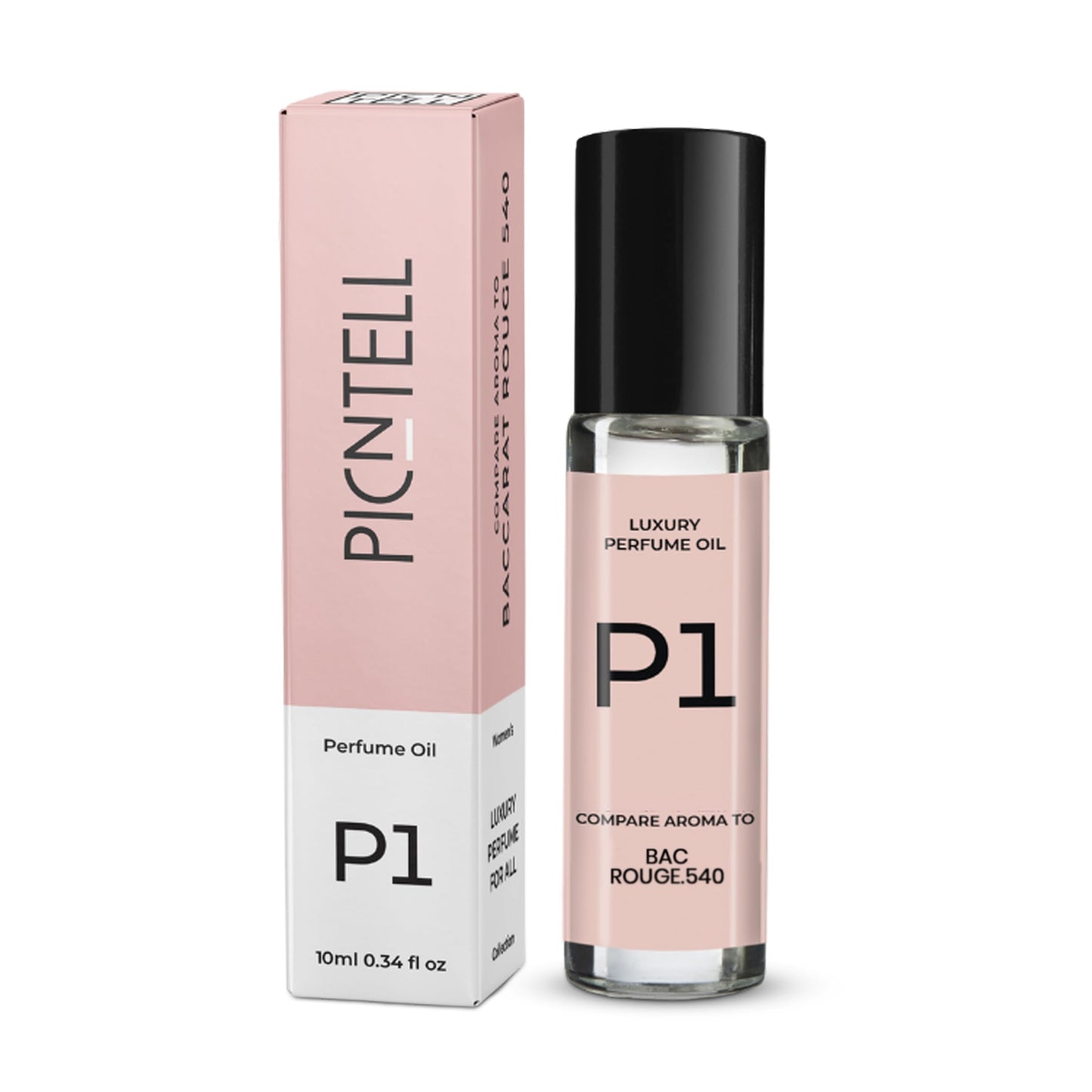 PICNTELL P Series Impression Perfumes for Women – Travel Friendly Roll-on Perfume Oils Based on Iconic Designer & Luxury Scents, Long-Lasting Women’s Fragrances (1 - Pack, (P1))
