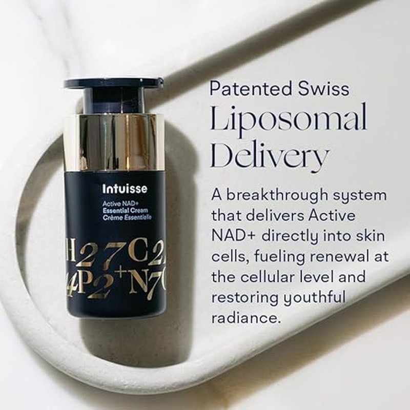 NAD+ Essential Cream ? Rejuvenating Cream with Natural Peptides & Squalane - 5% Pharma-Grade NAD+ Advanced Liposomal Formula ? Skin Tightening, Plumping, Intensely Hydrating - 15ml