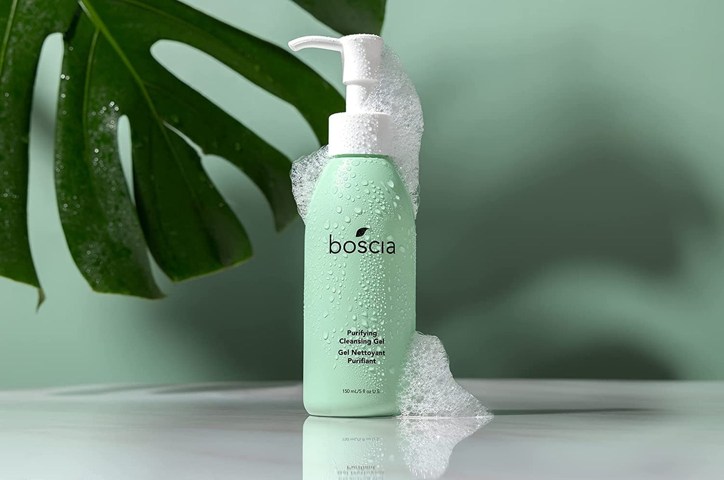 Boscia Purifying Cleansing Gel - Vegan & Cruelty-Free Daily Face Cleanser | Natural Deep Clean, 5 fl oz