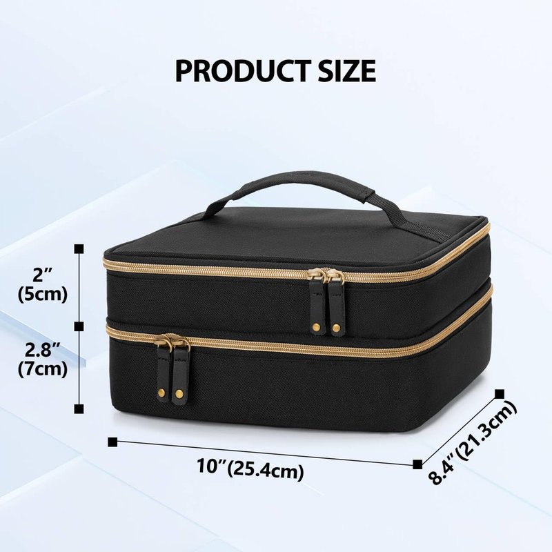 Double Layer Hair Clipper Travel Case - Barber Organizer for Ufree, Wahl, Andis, Osterpro | Durable Storage Bag
