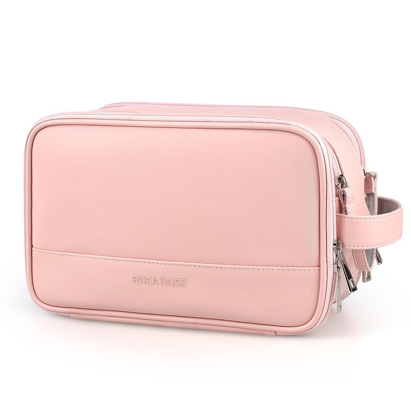 Rhea Rose Toiletry Bag for Women, Makeup Travel Bag Organizer, Large Bathroom Cosmetic bag, Traveling Dopp Kit Accessories Shower Bag, Lavender Purple