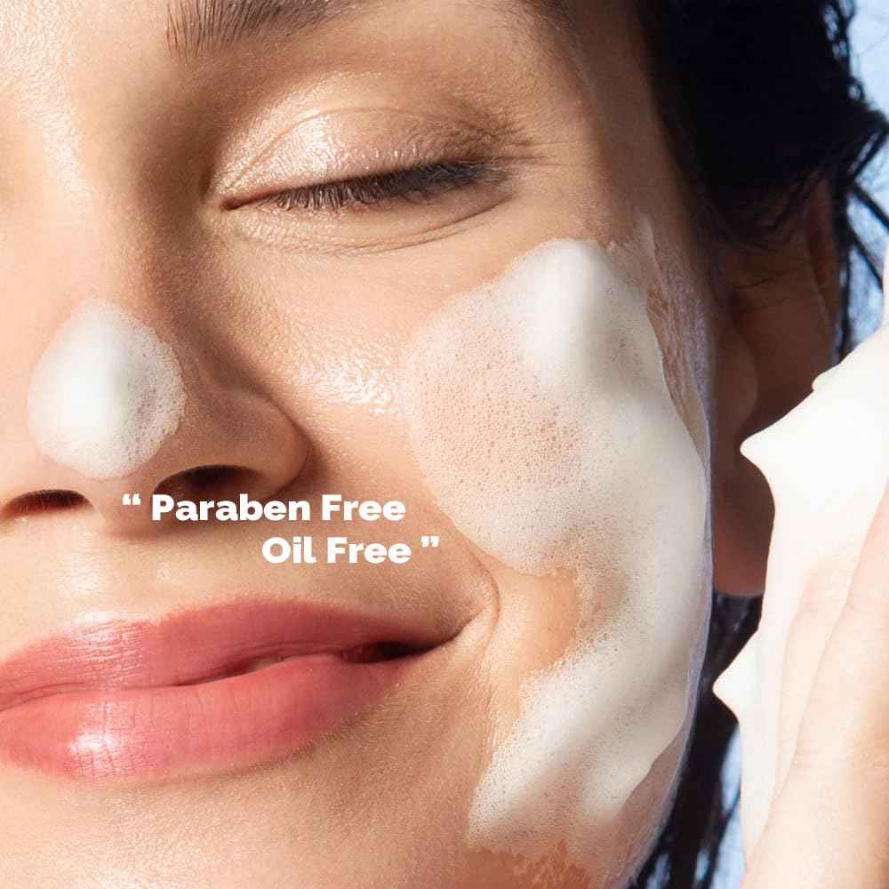 PRETTYSKIN Hydra B5 Low pH 5.5 Foaming Facial Cleanser for Sensitive Skin – Korean Face Wash with Panthenol, Centella Asiatica extract – Paraben Free, Oil Free, Gentle Daily Cleanser 10.1 fl.oz(300ml)