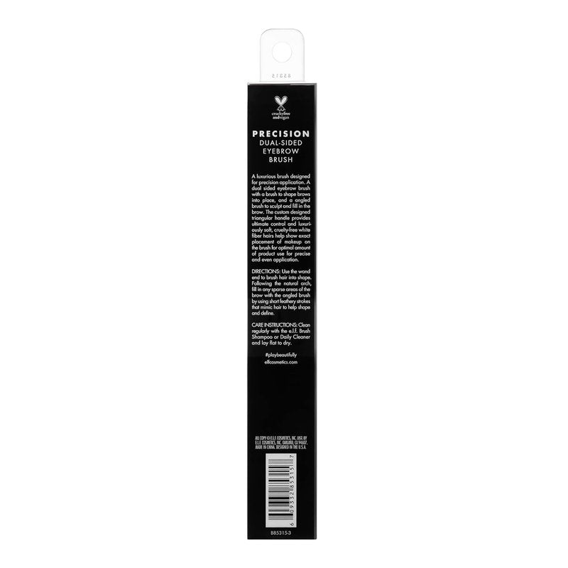 e.l.f. Precision Dual-Sided Eyebrow Brush - Vegan Makeup Tool for Shaping & Sculpting Brows | Perfect for Even Application