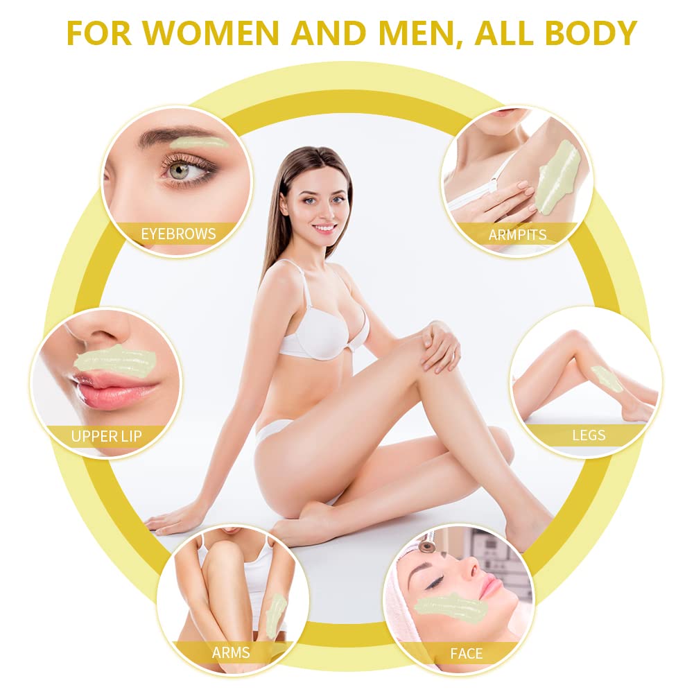 Bestidy Hard Wax Beads for Hair Removal, Waxing Beads for Coarse Hair, 500g Refill Wax Beads for Wax Warmer, Home Waxing for All Body and Brazilian Bikini Areas, Women Men (17.64 Ounce, Milky White)