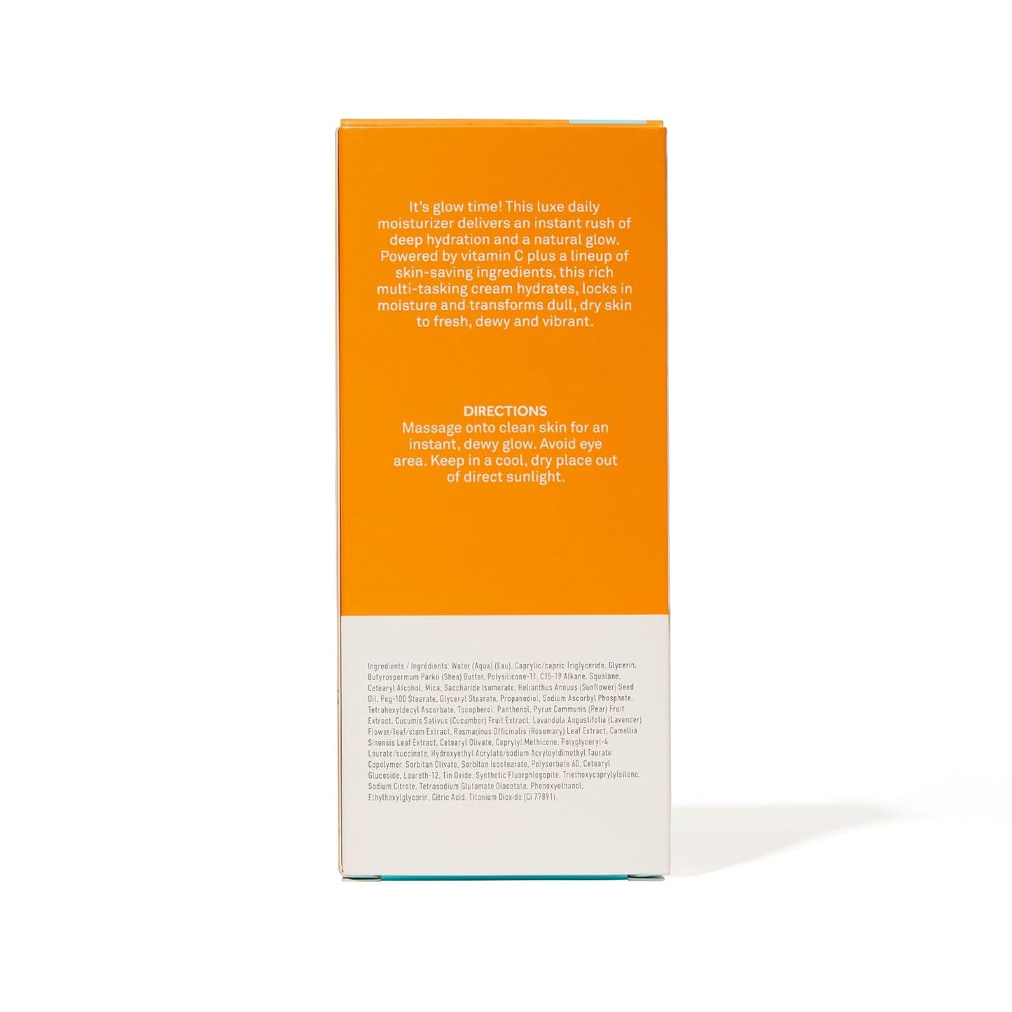 Bliss Glow Rush Vitamin C Daily Moisturizer - Brightening & Hydrating Formula with Vitamin E, Squalane & Shea Butter | 1.7 oz