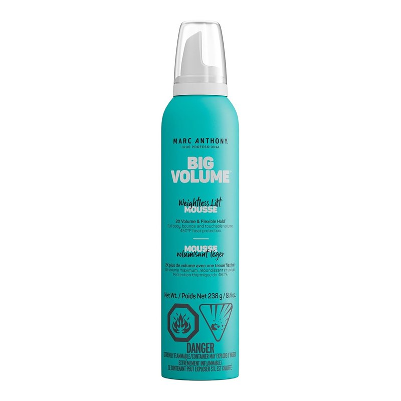 Marc Anthony Big Volume Hair Mousse - Lightweight Volumizing Styler for Fine Hair | Flexible Hold & Frizz-Free Finish