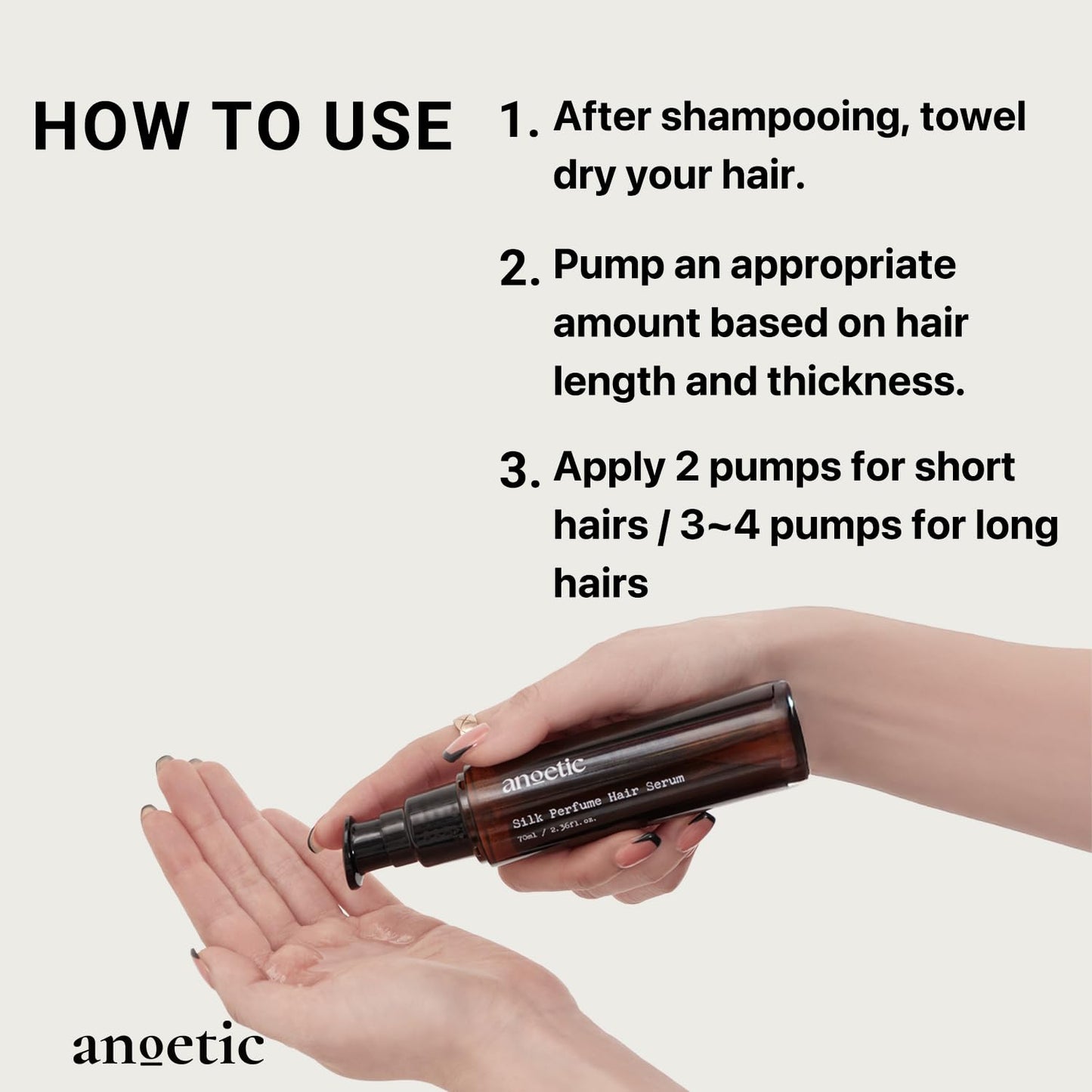 ANOETIC Silk Oil Serum for Frizzy and Damaged Hair | Silk Perfume Hair Serum | Korean Hair Care For Frizz Control and Split End Care