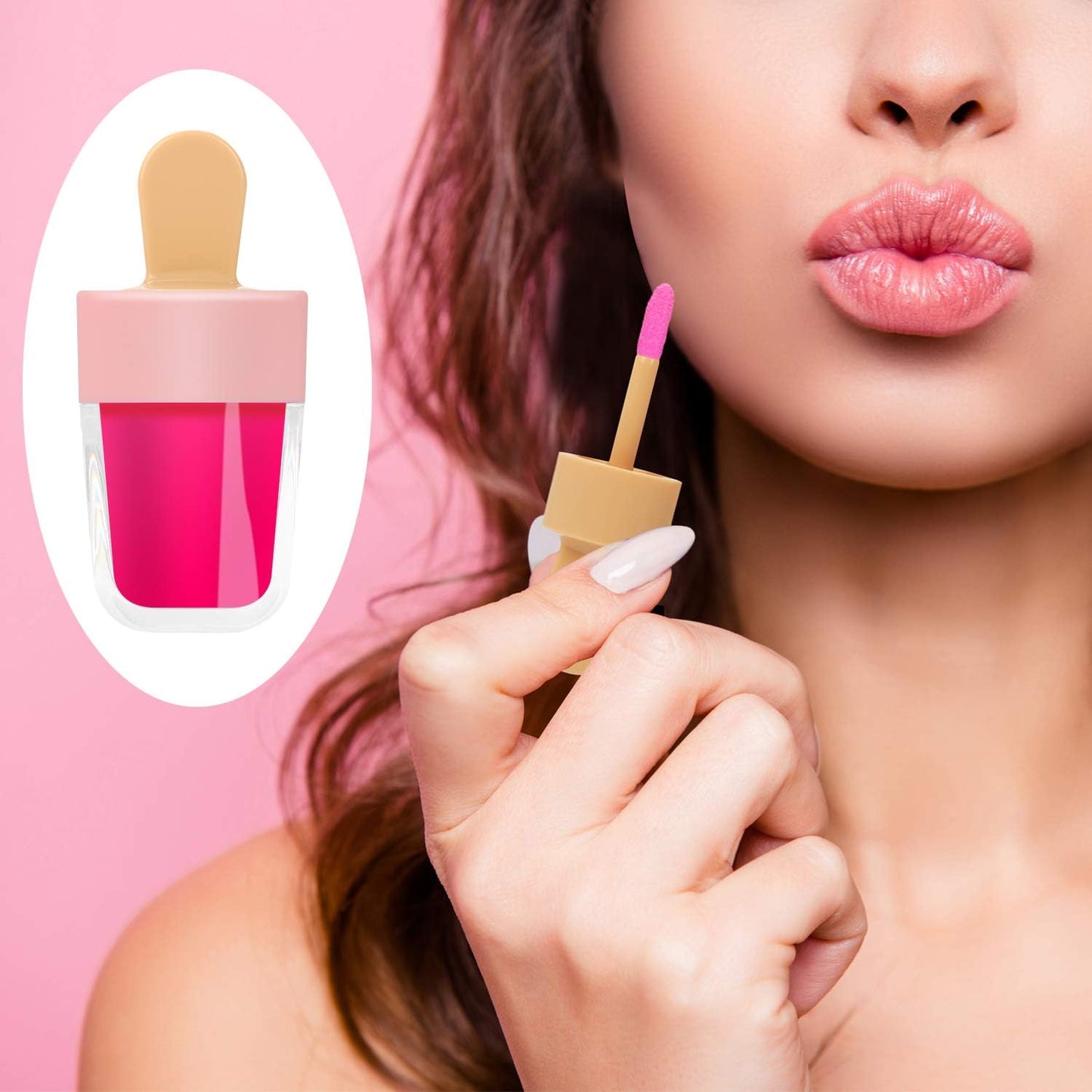 Cute Ice Cream Shaped Lip Gloss Tubes - 30 Pack 8ml Refillable Containers for DIY Projects | Perfect for Small Business