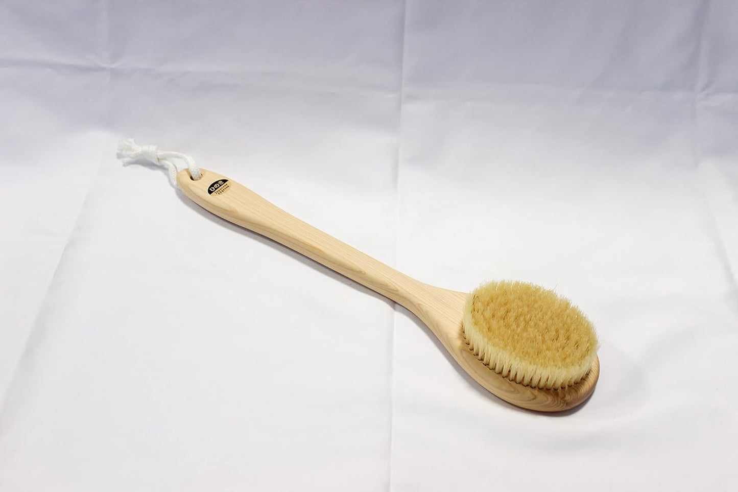 Body Brush - Long Handle 14-Inch Boar Bristle Brush with Japanese Hinoki Wood Handle