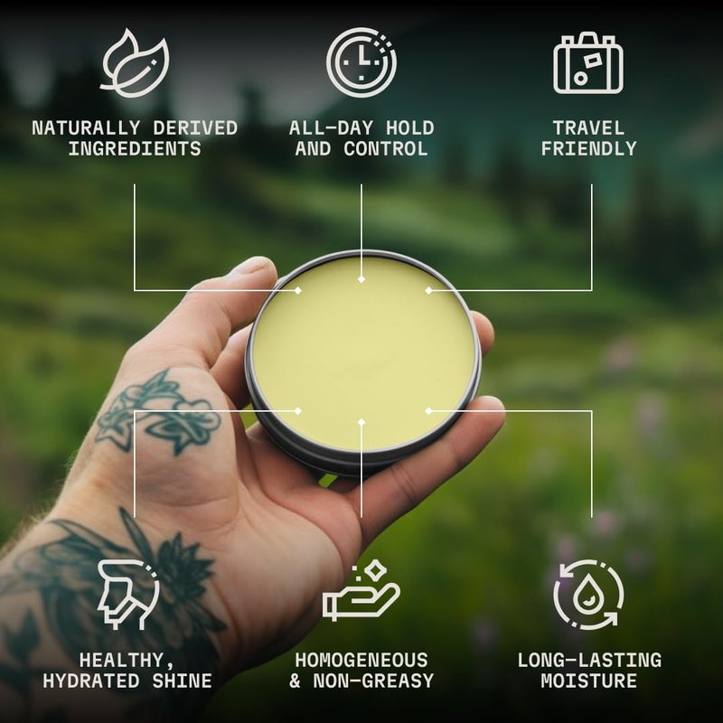 Striking Viking Beard Balm for Men - Pack of 4, 1 Oz Tins, Assorted Scents - Hydrating Balm & Moisturizer - Beard Butter Variety Pack