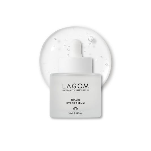 LAGOM Niacin Hydro Serum, 5% Niacinamide, Pore Care, Dull Skin, Intense Moisturizing & Brightening, Korean Skincare, Irritation-Tested, 1.69 Fl Oz