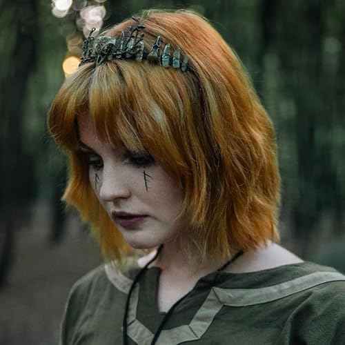 Vintage Fairy Crystal Crown - Handmade Raw Quartz Tiara Circlet Crown Elf Elven Headband for Women Men