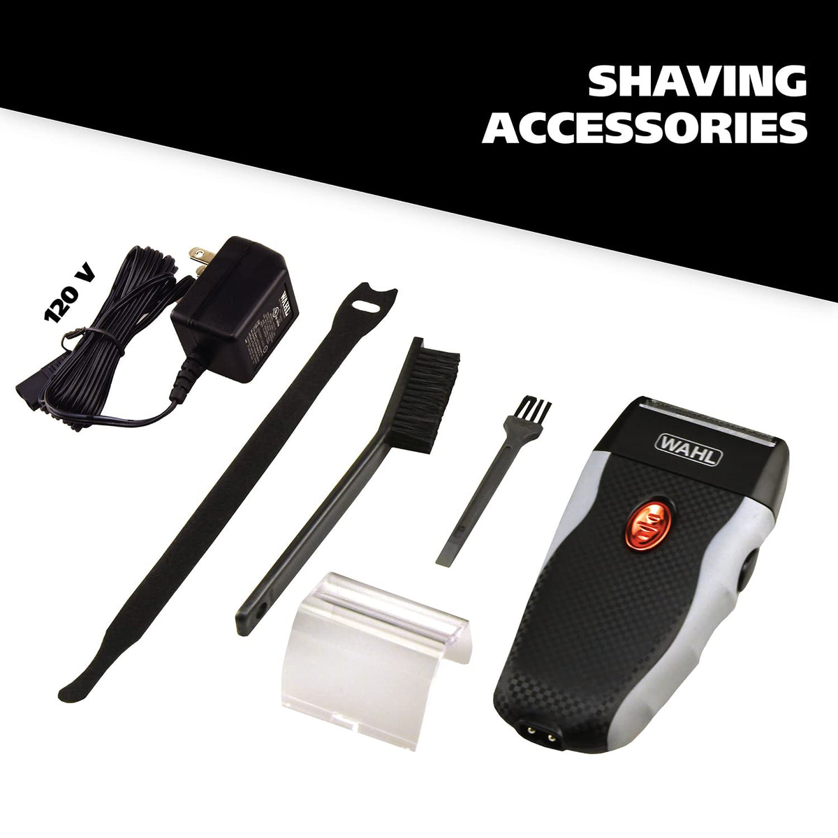 Wahl Bump-Free Rechargeable Foil Shaver with Hypoallergenic Titanium Cutters for Close, Smooth Shaving - Model 7339-300