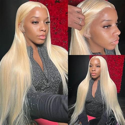 613 Lace Front Wig Human Hair Blonde Wig Human Hair For Women 200 Density HD Lace Front Wigs Human Hair Pre Plucked Straight Wigs Human Hair 13x4 Honey Blonde Lace Frontal Wig 26 Inch