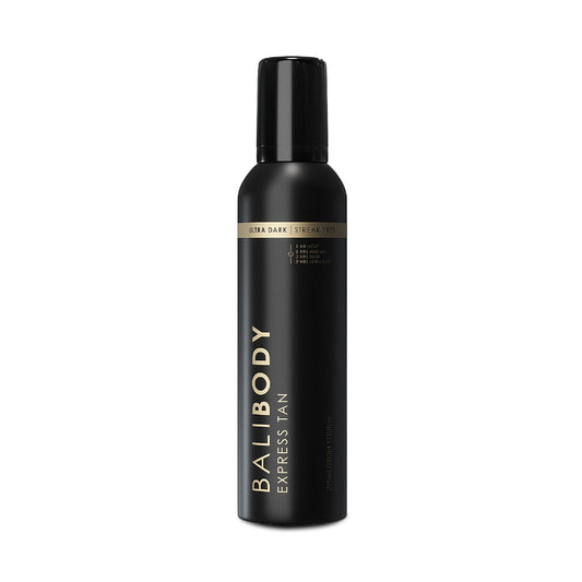Bali Body 1 Hour Express Self Tan - Ultra Dark, Quick Drying Tanning Foam, Streak-Free Customizable Tanner | Suitable for All Skin Types, Vegan, Cruelty Free and Australian Made (225 ml/7.61 fl oz)
