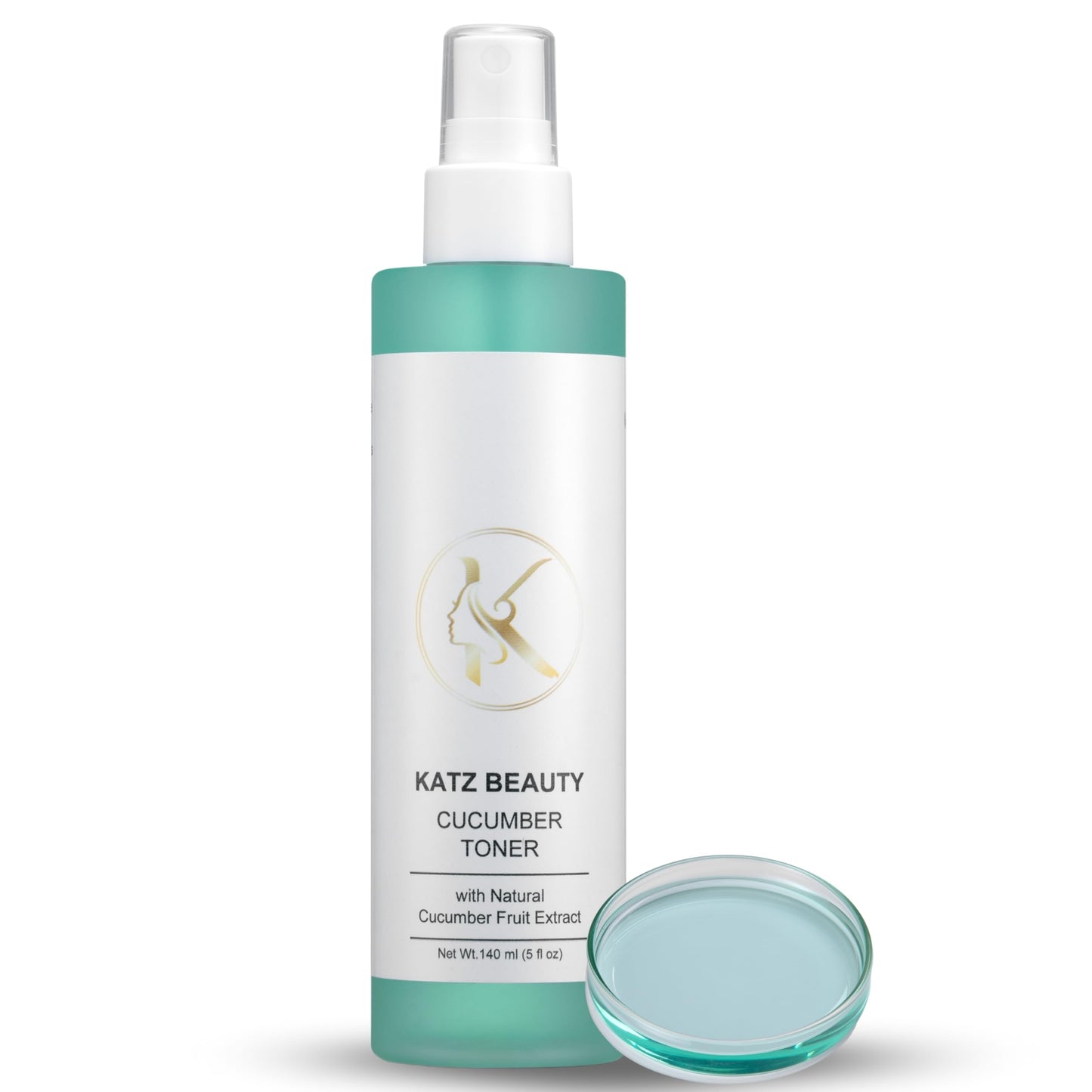 Katz Beauty Cucumber Toner with Natural Cucumber Fruit Extract, 140 ml (5 oz) - Hydrating, Soothing Facial Mist for All Skin Types