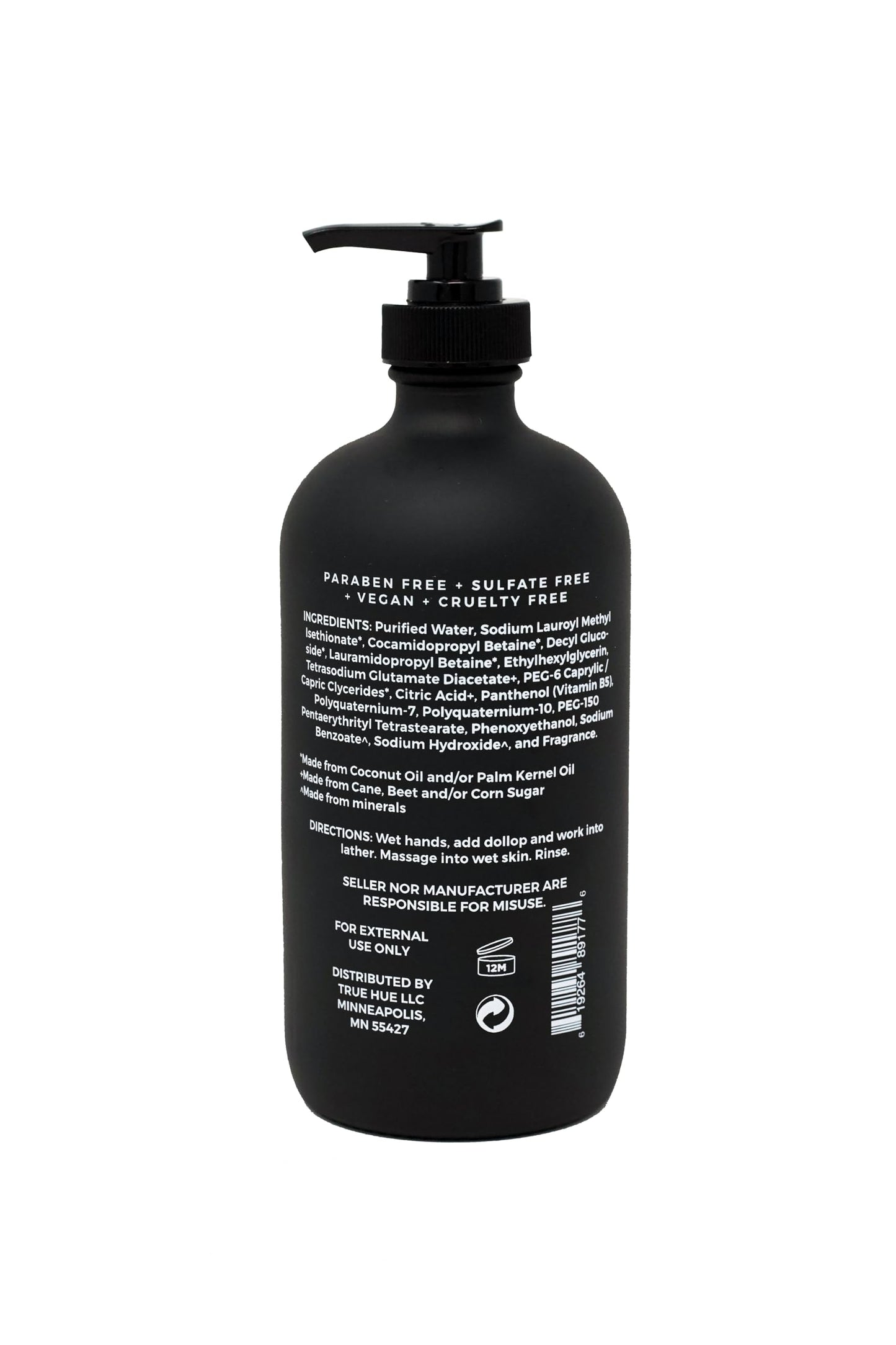 True Hue Santal Hand and Body Wash Luxury Hand and Body Wash | Paraben and Sulfate Free | Vegan | 16 fl oz