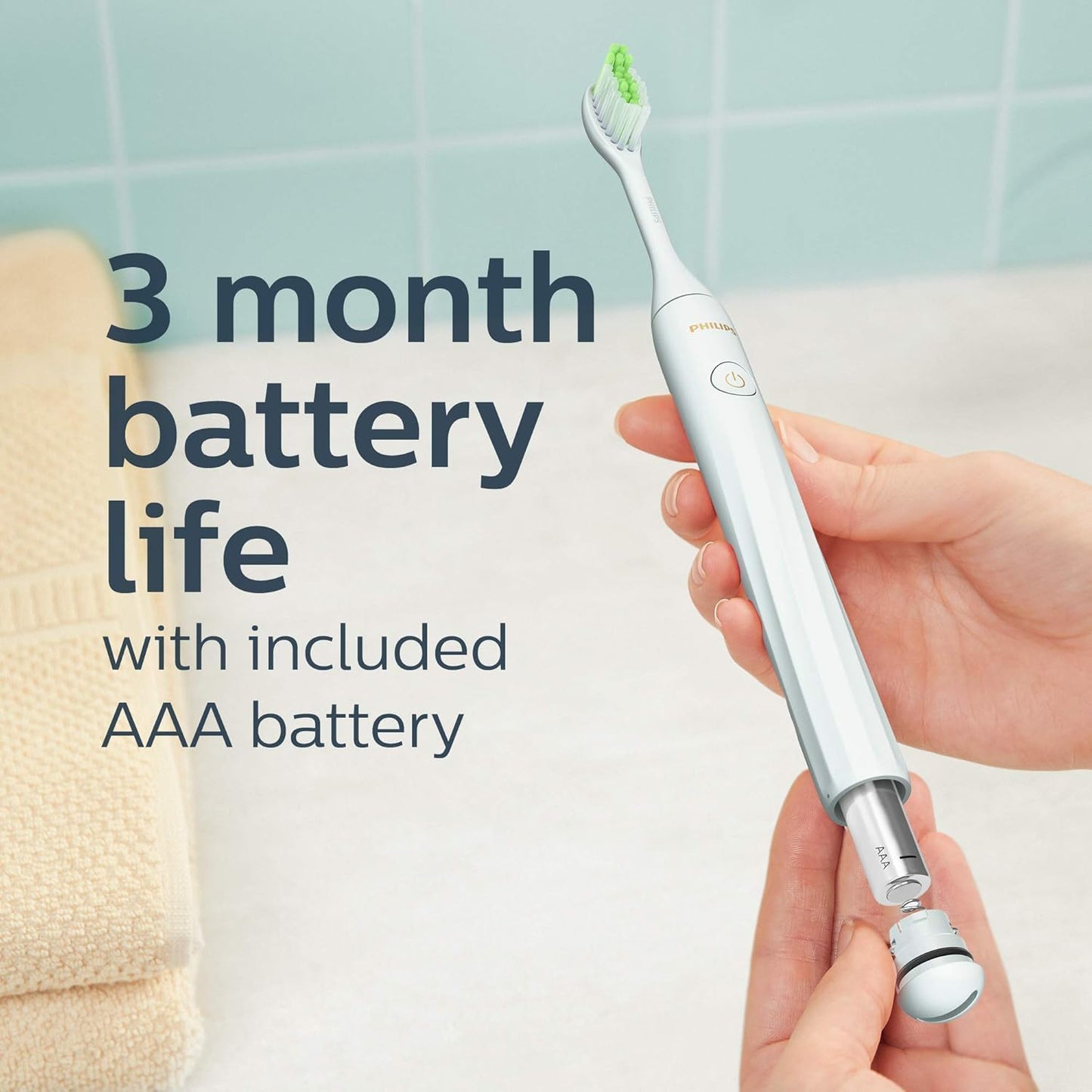 Philips Sonicare Snow Rechargeable Toothbrush, Brush Head Bundle, BD3002/AZ