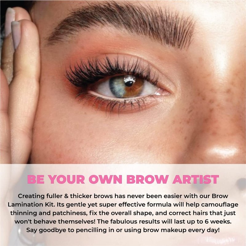 MIYA LASH Brow Lamination Kit | Professional Eyebrow Lamination with Keratin | DIY Brow Lift Kit | Fuller, Thicker Brows for 6 weeks | Includes Easy to Use Instruction, Treatment Tools & Brushes
