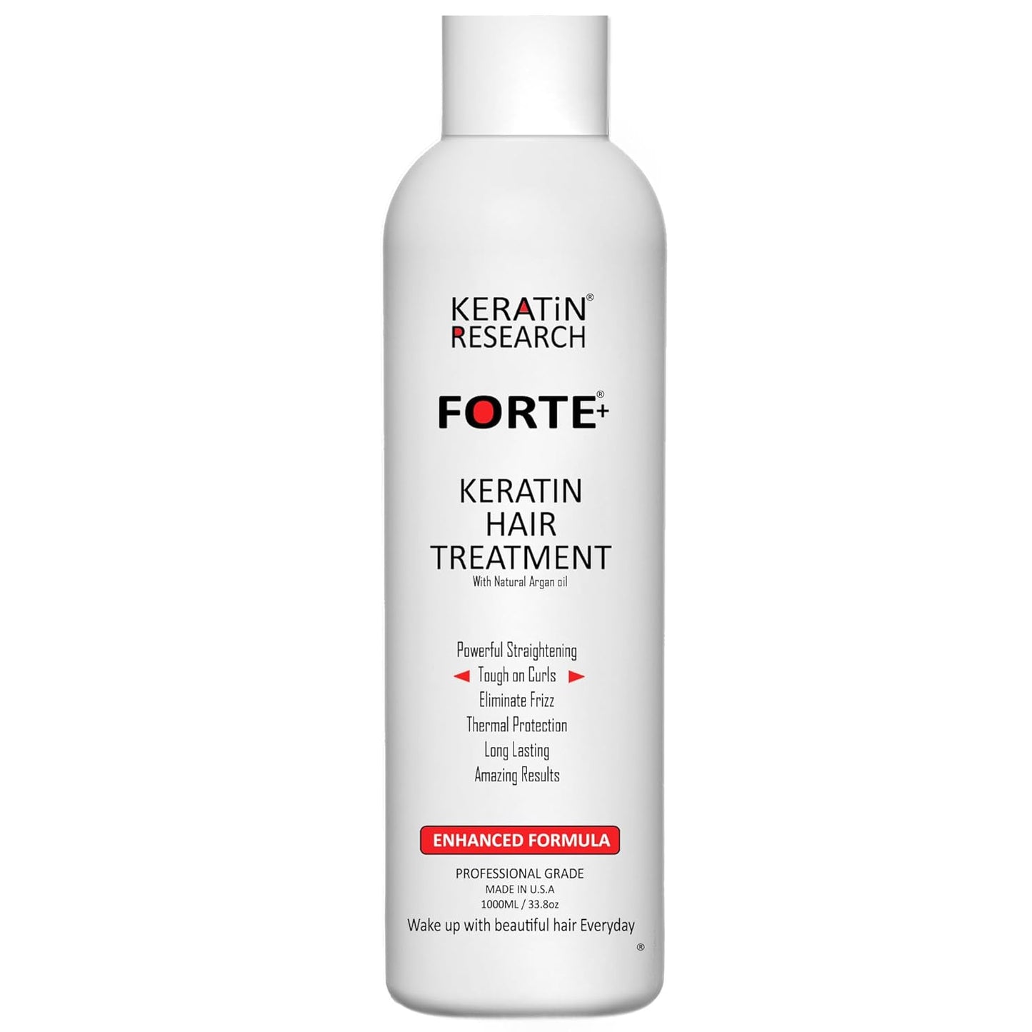 Keratin Research Brazilian Keratin Hair Blowout Treatment - Extra Strength 120ml | Curly Hair, Argan Oil Infused